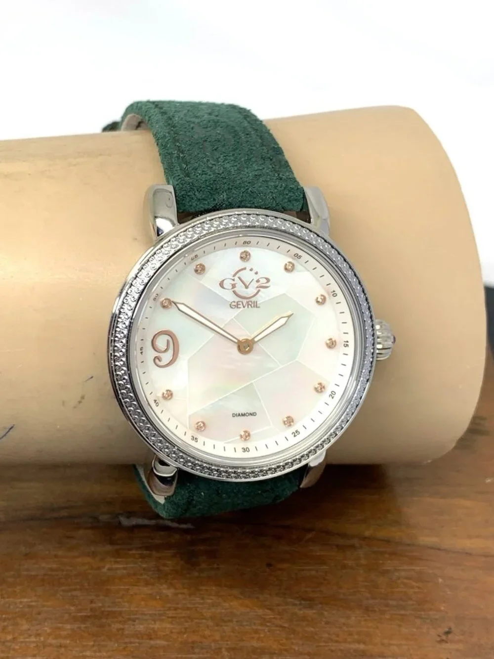 GV2 by Gevril Women's Watch 12600 Ravenna Swiss Quartz Mother of Pearl Dial 37mm